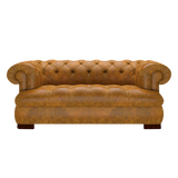 Drake 2-Sits Chesterfield Soffa – Tudor Mustard
