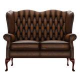 Gladstone 2-Seater Chesterfield Sofa Antique Autumn Tan