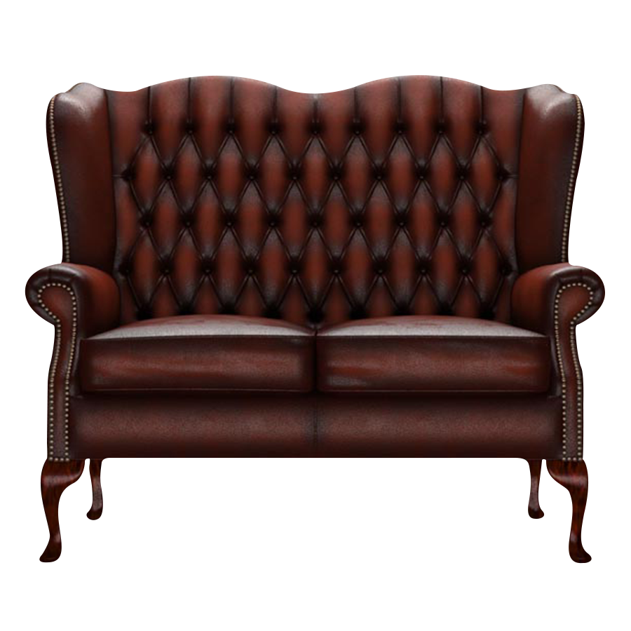 Gladstone 2-Seater Chesterfield Sofa Antique Chestnut