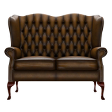 Gladstone 2-Seater Chesterfield Sofa Antique Gold