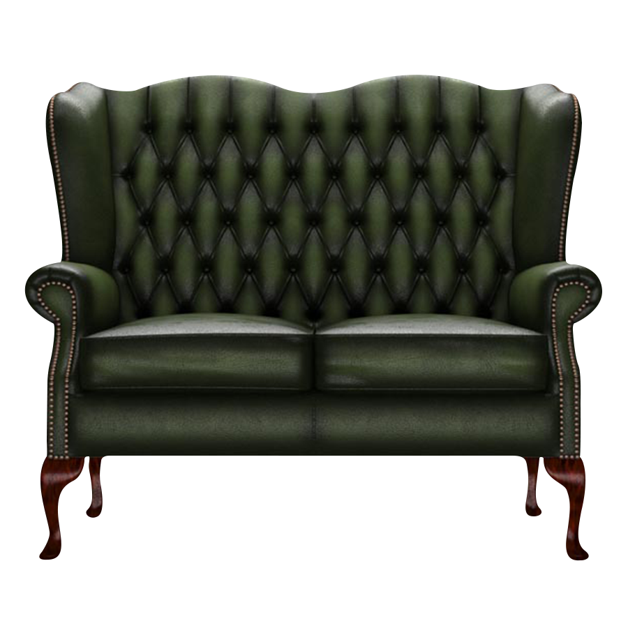 Gladstone 2-Seater Chesterfield Sofa Antique Green