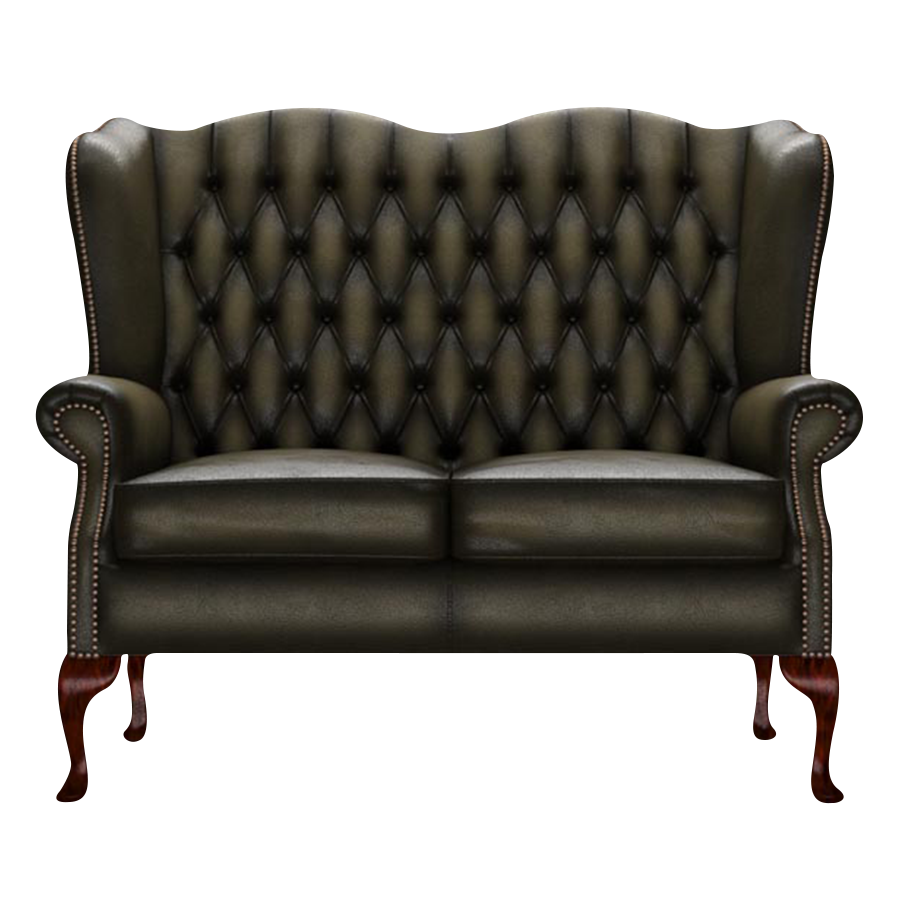 Gladstone 2-Seater Chesterfield Sofa Antique Olive