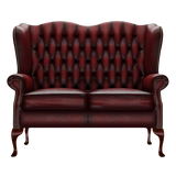 Gladstone 2-Seater Chesterfield Sofa Antique Red