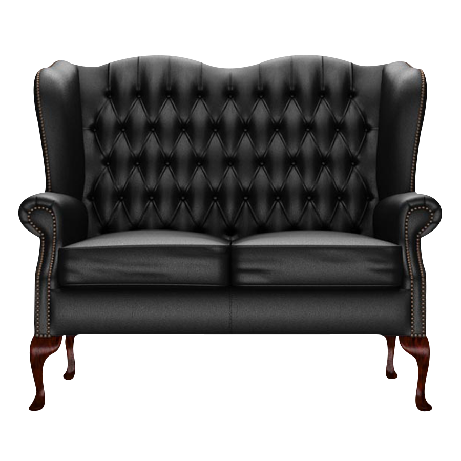 Gladstone 2-Seater Chesterfield Sofa Birch Black