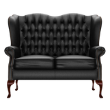 Gladstone 2-Seater Chesterfield Sofa Birch Black