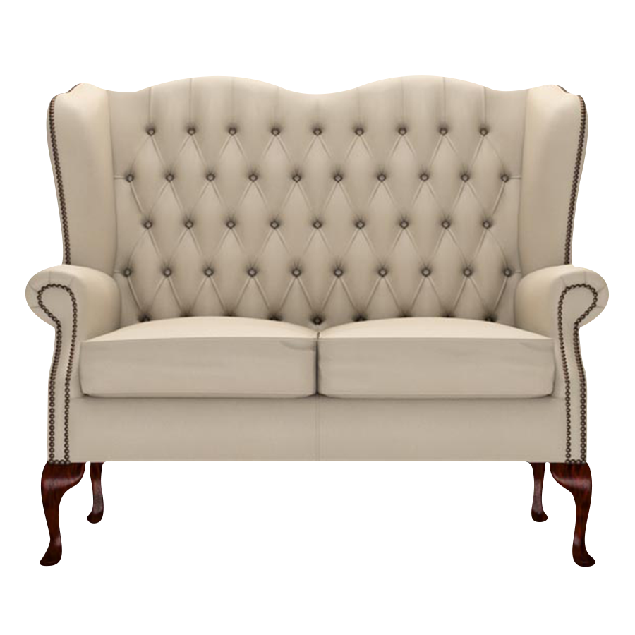 Gladstone 2-Seater Chesterfield Sofa Birch Blush Beige