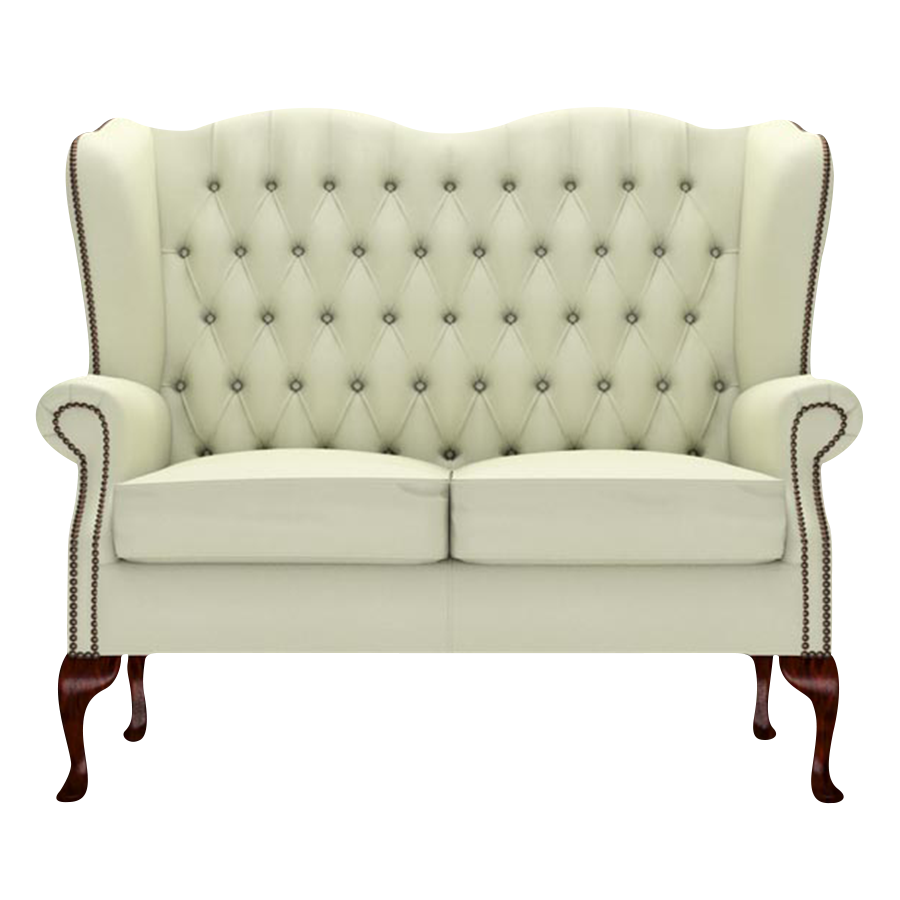 Gladstone 2-Seater Chesterfield Sofa Birch Cream