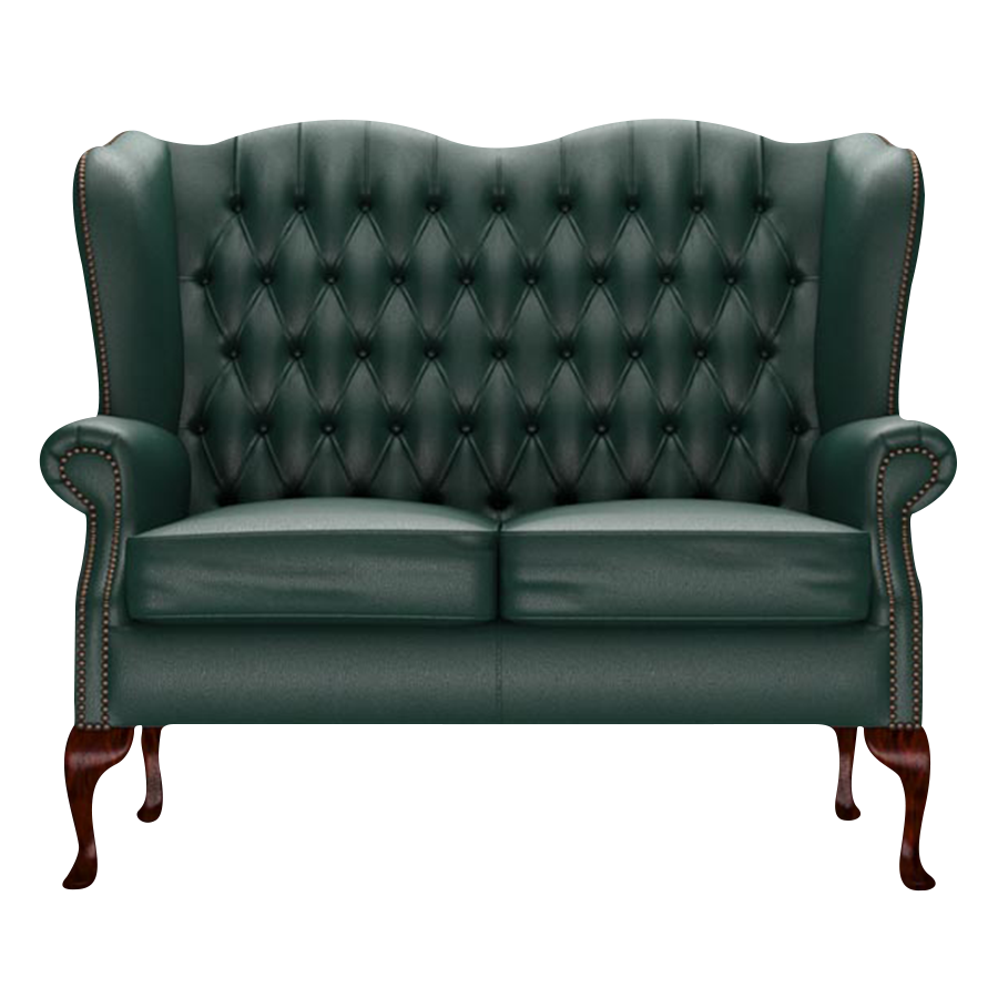 Gladstone 2-Seater Chesterfield Sofa Birch Forest Green
