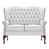 Gladstone 2-Seater Chesterfield Sofa Birch White
