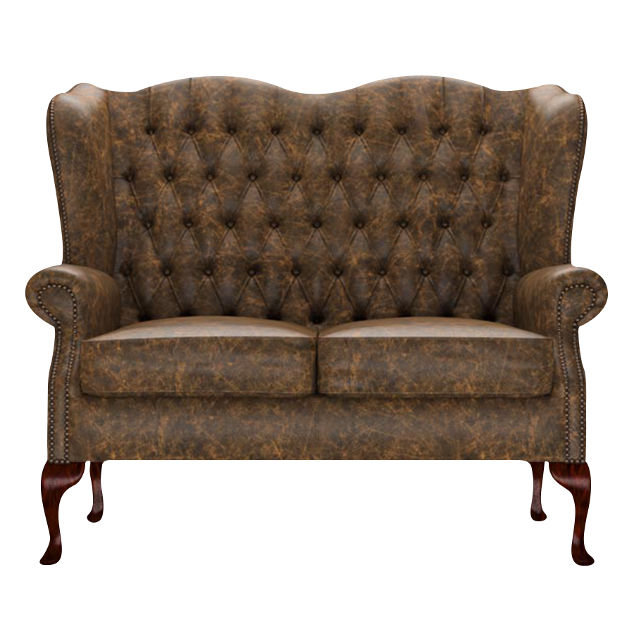 Gladstone 2-Seater Chesterfield Sofa Etna Brandy