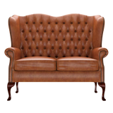 Gladstone 2-Seater Chesterfield Sofa Old English Bruciato