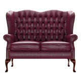 Gladstone 2-Seater Chesterfield Sofa Old English Burgundy