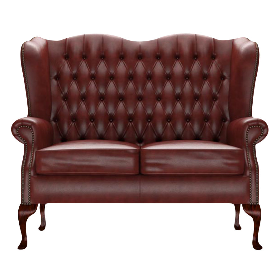 Gladstone 2-Seater Chesterfield Sofa Old English Chestnut