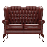 Gladstone 2-Seater Chesterfield Sofa Old English Chestnut