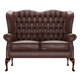 Gladstone 2-Seater Chesterfield Sofa Old English Dark Brown