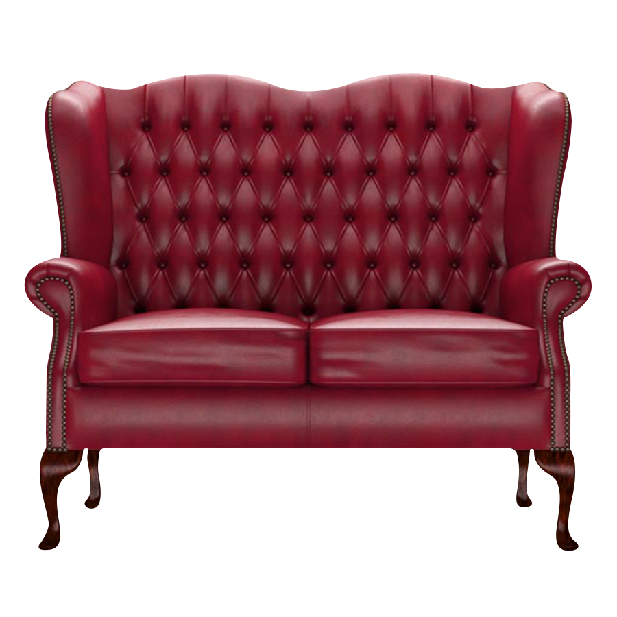 Gladstone 2-Seater Chesterfield Sofa Old English Gamay