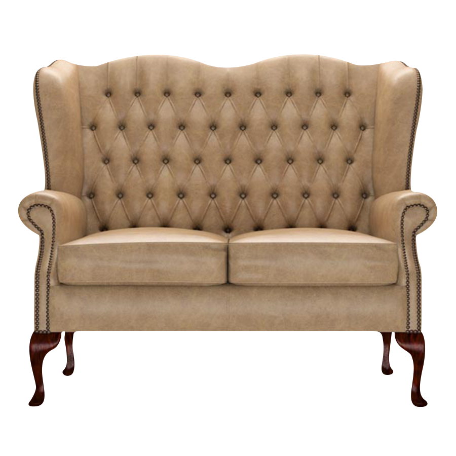 Gladstone 2-Seater Chesterfield Sofa Old English Parchment