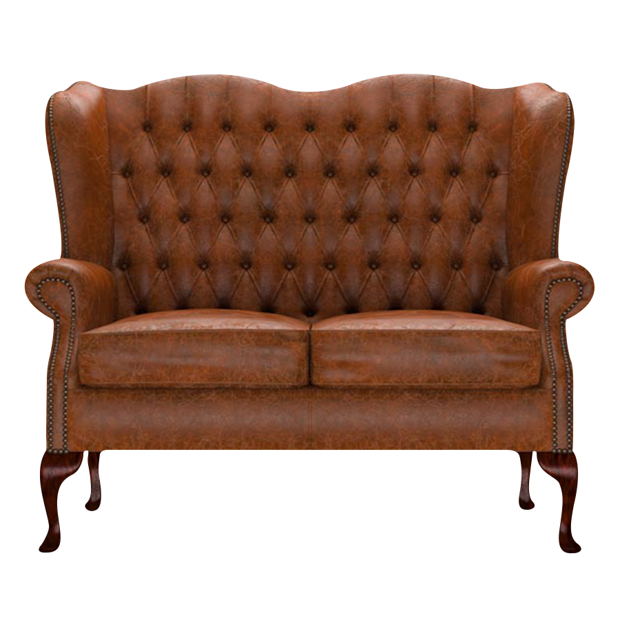 Gladstone 2-Seater Chesterfield Sofa Tudor Chestnut