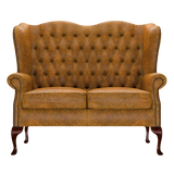 Gladstone 2-Seater Chesterfield Sofa Tudor Mustard