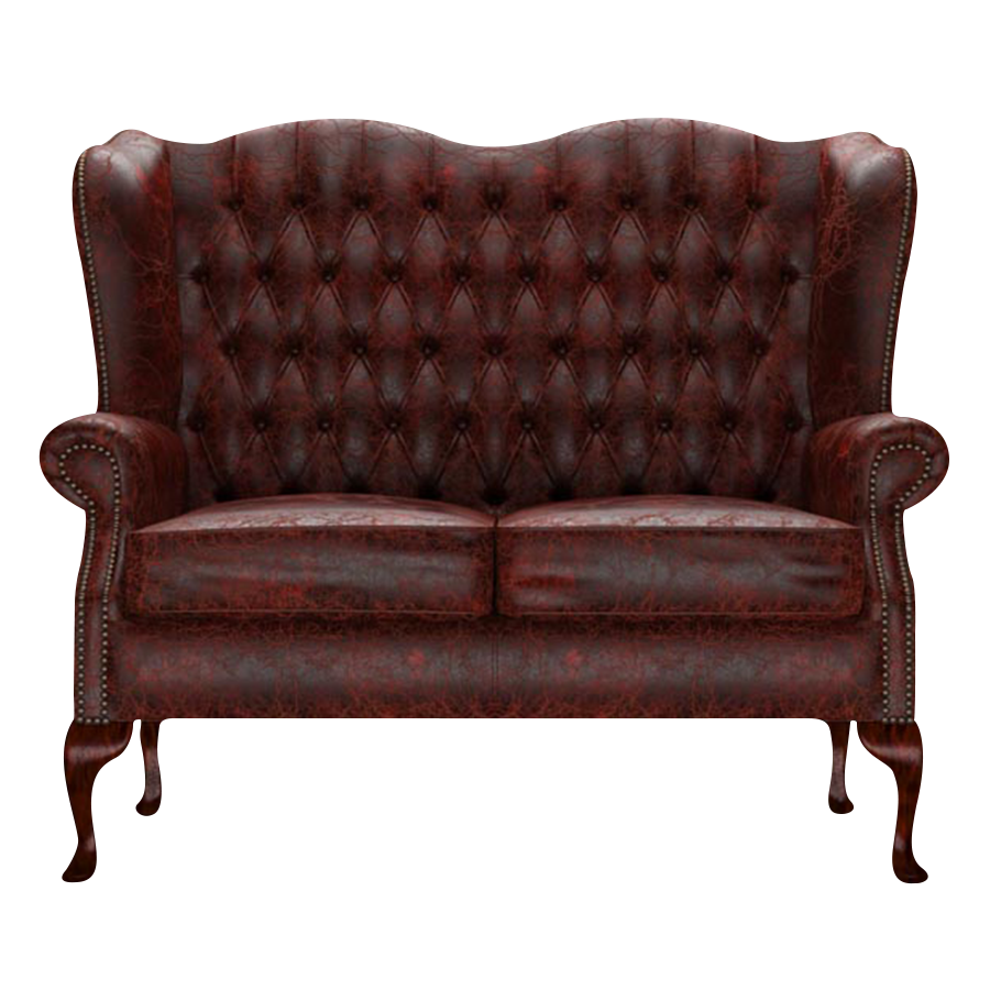 Gladstone 2-Seater Chesterfield Sofa Tudor Oxblood