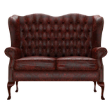 Gladstone 2-Seater Chesterfield Sofa Tudor Oxblood