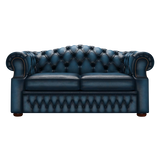 Lawrence 2-istuttava Chesterfield-sohva Antique Blue