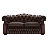 Lawrence 2-istuttava Chesterfield-sohva Antique Brown