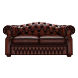 Lawrence 2-istuttava Chesterfield-sohva Antique Chestnut