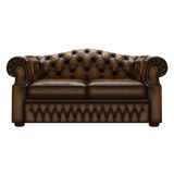 Lawrence 2-istuttava Chesterfield-sohva Antique Gold