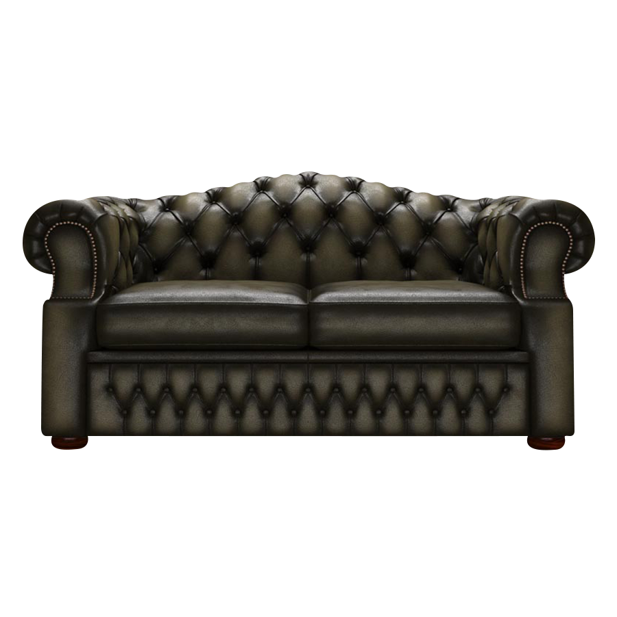 Lawrence 2-istuttava Chesterfield-sohva Antique Olive