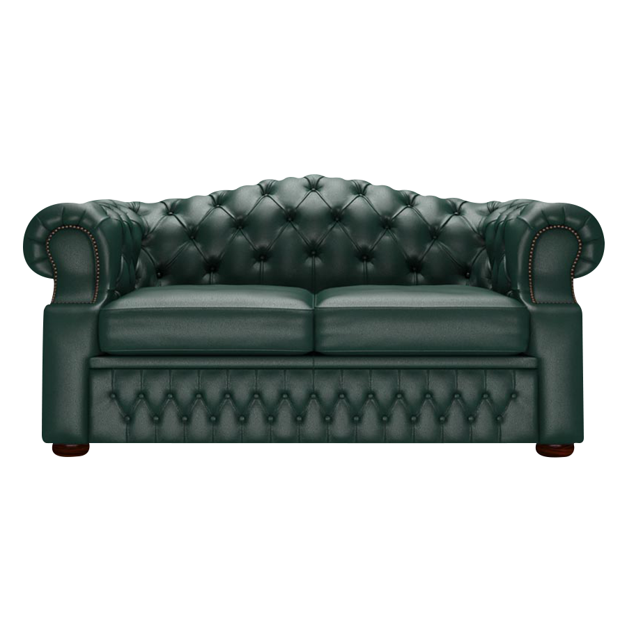Lawrence 2-istuttava Chesterfield-sohva Birch Forest Green
