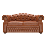Lawrence 2-istuttava Chesterfield-sohva Old English Bruciato