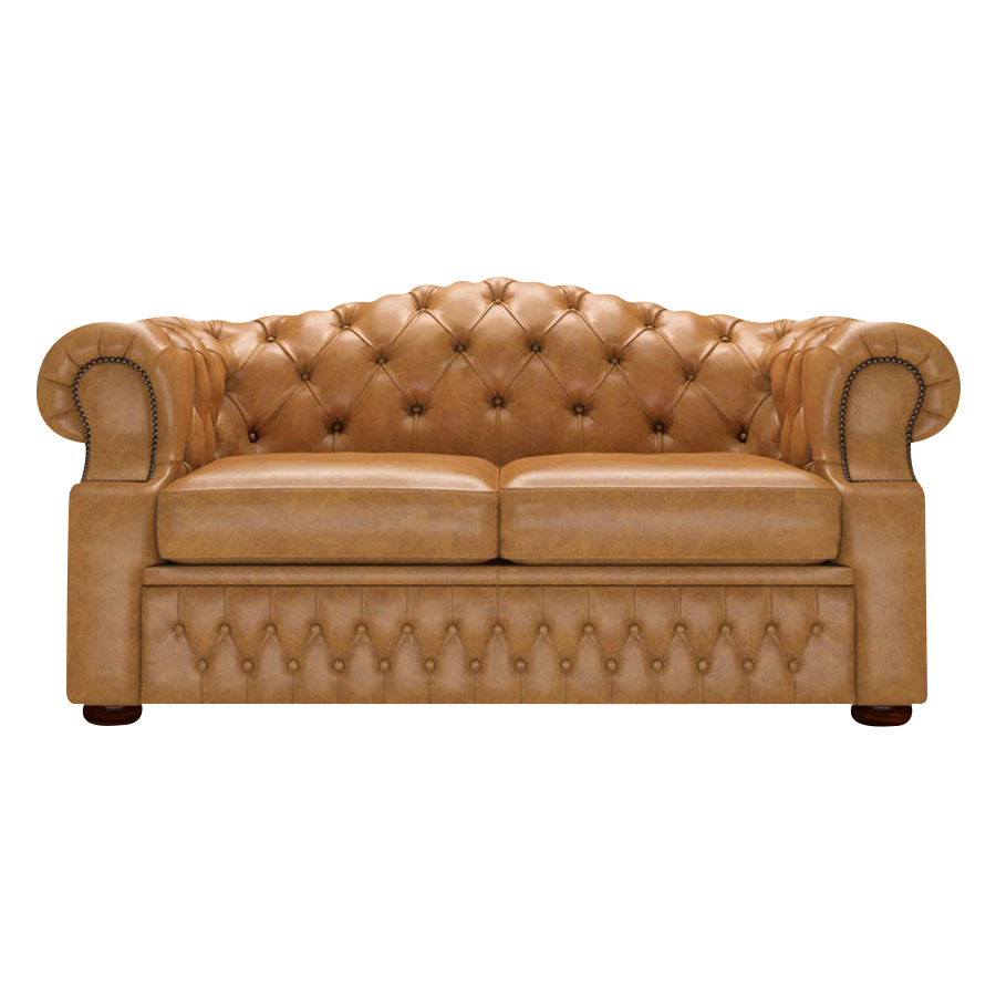 Lawrence 2-istuttava Chesterfield-sohva Old English Buckskin