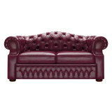 Lawrence 2-istuttava Chesterfield-sohva Old English Burgundy