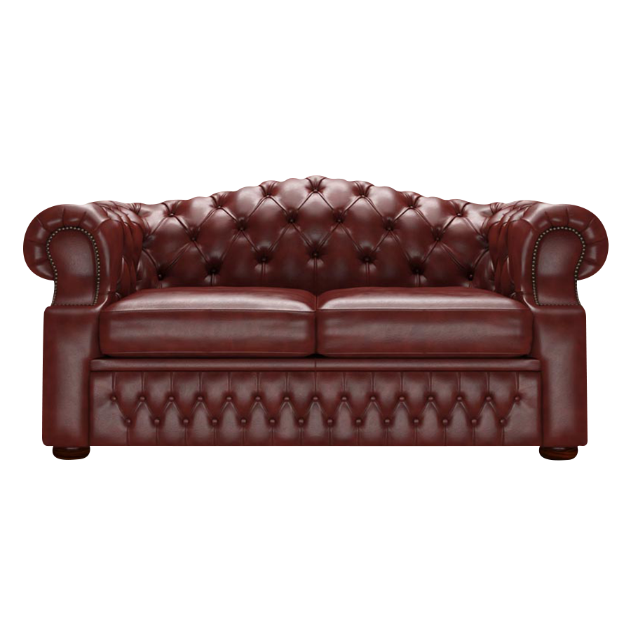 Lawrence 2-istuttava Chesterfield-sohva Old English Chestnut
