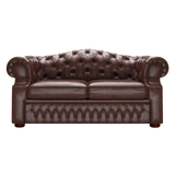 Lawrence 2-istuttava Chesterfield-sohva Old English Dark Brown