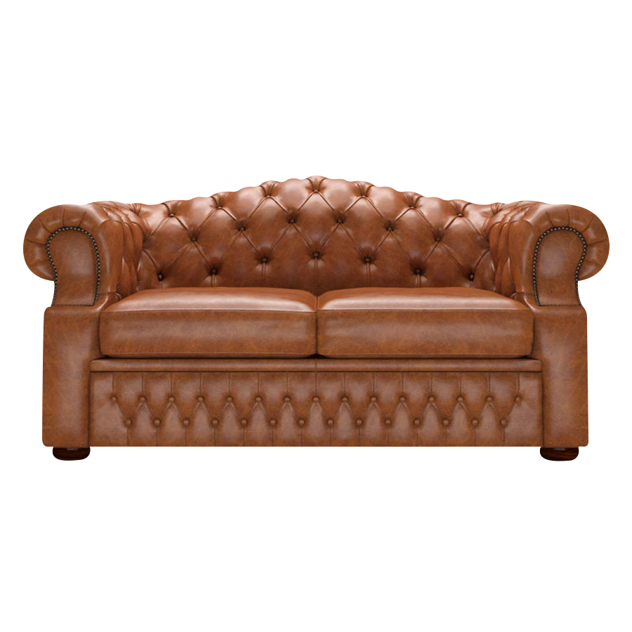 Lawrence 2-istuttava Chesterfield-sohva Old English Saddle
