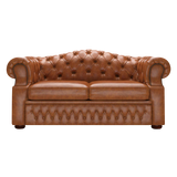 Lawrence 2-istuttava Chesterfield-sohva Old English Saddle
