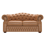 Lawrence 2-istuttava Chesterfield-sohva Old English Tan