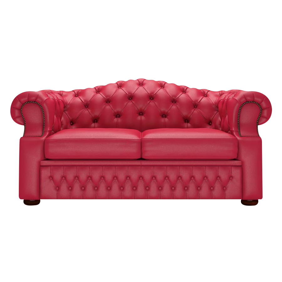 Lawrence 2-istuttava Chesterfield-sohva Shelly Flame Red