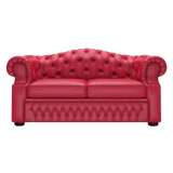 Lawrence 2-istuttava Chesterfield-sohva Shelly Flame Red