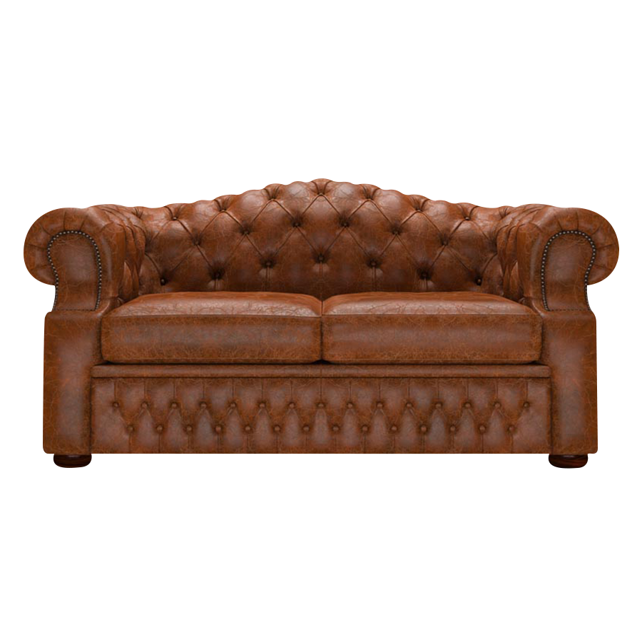 Lawrence 2-istuttava Chesterfield-sohva Tudor Chestnut