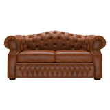 Lawrence 2-istuttava Chesterfield-sohva Tudor Chestnut