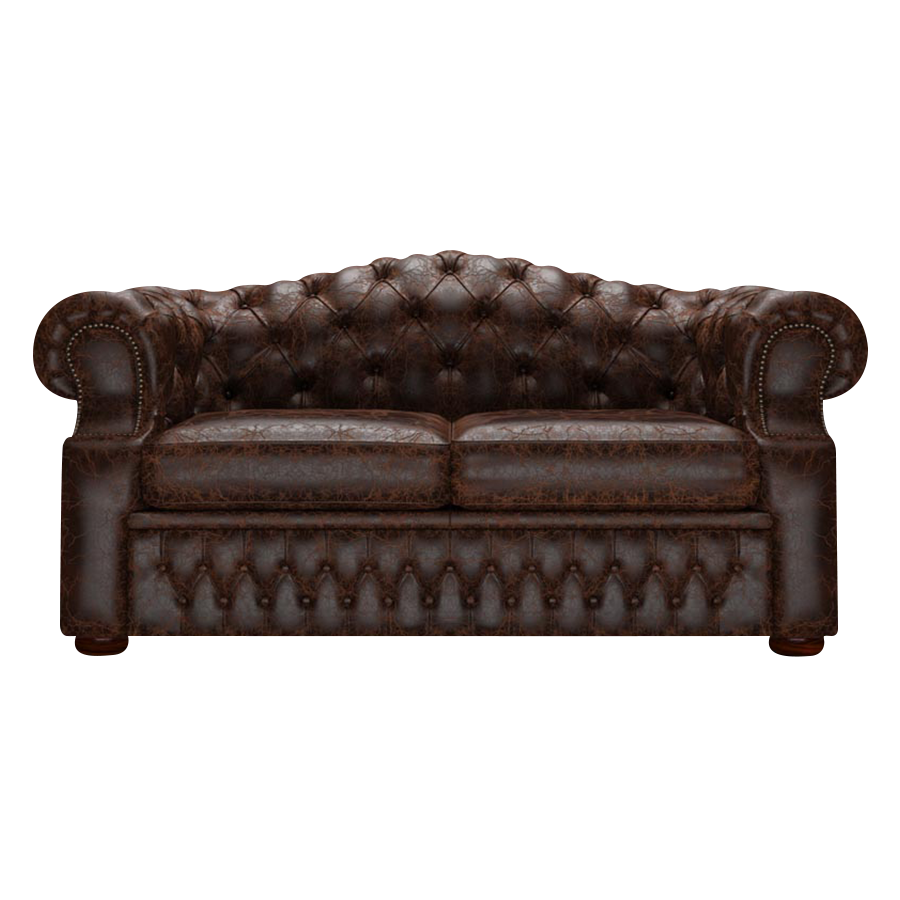 Lawrence 2-istuttava Chesterfield-sohva Tudor Mahogany