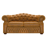 Lawrence 2-istuttava Chesterfield-sohva Tudor Mustard