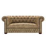 Linwood 2-Sitzer Chesterfield Sofa Etna Beige