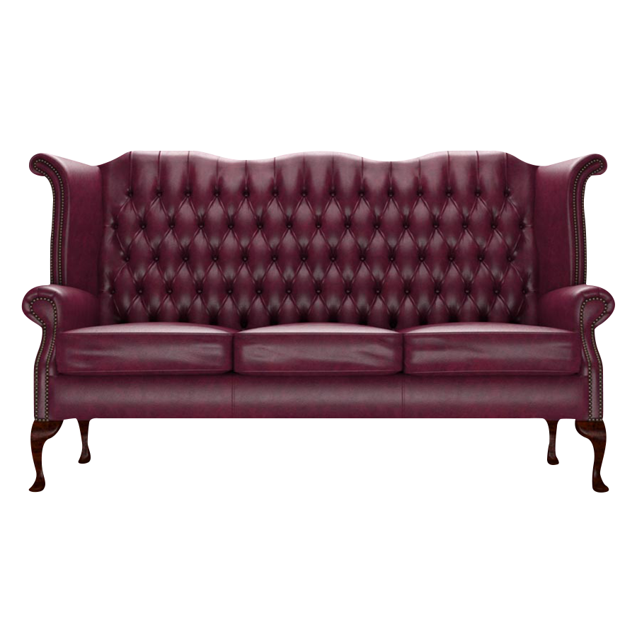 Byron 3-istuttava Chesterfield sohva Old English Burgundy