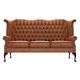 Byron 3-istuttava Chesterfield sohva Old English Saddle