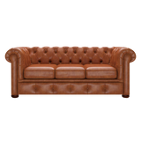 Conway 3-Sitzer Chesterfield Sofa Old English Bruciato