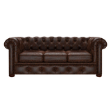 Conway 3-Sitzer Chesterfield Sofa Tudor Mahogany